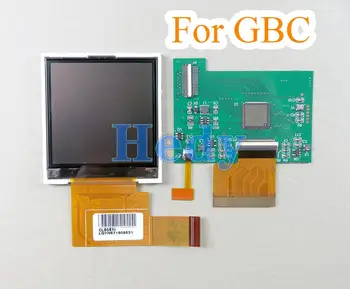За Nintend GBC Комплект за промяна LCD дисплей с висока осветление GBC Контакт и използвайте Комплект за LCD дисплей с подсветка GBC с подсветка, OEM