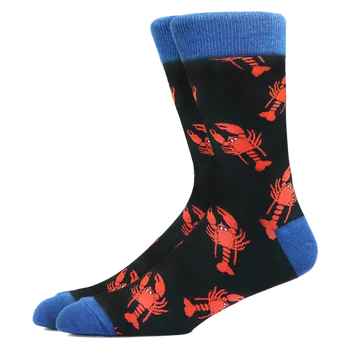 Горещи продажба на Мъжки Забавни Чорапи Harajuku Мъжка Мода Прекрасен Художествен Модел Маймуна Акула Кит Скорпион Хип-хоп Памучни Щастливи Чорапи