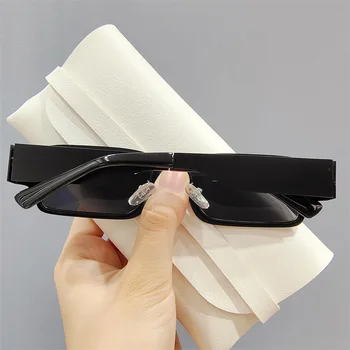 Нови Персонализирани Малки Квадратни Слънчеви Очила в метални рамки на Хладно Горещите Модни Дамски слънчеви очила Модерен Реколта Цветни нюанси за жени