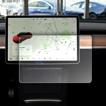 За Tesla, Модел 3 Модел Y 2017-2021 Матово Защитно Фолио За Автомобилна Навигация На Екрана Прозрачно Темперирано Филм Антибликовые Автоаксесоари