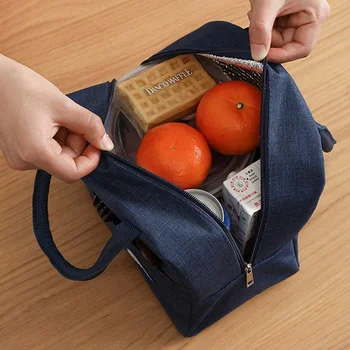 Преносима чанта За обяд Новата Термоизолированная Кутия за обяд Чанта-хладилник Чанта за Bento Контейнер за вечеря Чанта За съхранение на училищната храна