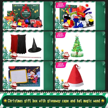 Коледен подарък Магически играчки Голяма кутия и Пълен Набор от Специални коледни подаръци Фокуси концерта на Семейно взаимодействие Безплатна Доставка