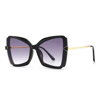 Реколта квадратни слънчеви очила За жени 2021 Нова мода Големи Слънчеви очила За мъже Ретро Луксозна марка Desinger Нюанси