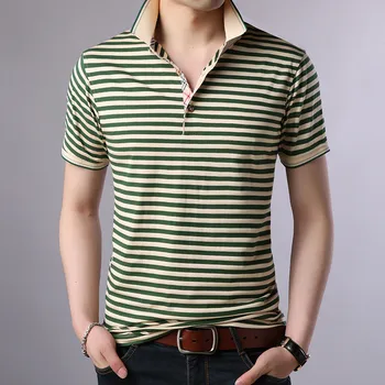 5439-R-Мъжка тениска с къс ръкав, тенденция летни дрехи, с кръгло деколте, тънка шарени дрехи, лятна тениска, мъжки дрехи