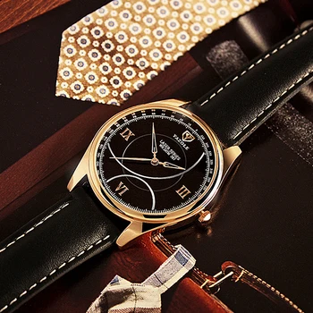 Топ Луксозна марка YAZOLE Мъжки часовник Прости Стилен мъжки часовник от розово злато Кварцов ръчен часовник Човек Минималистичен erkek кол saati reloj
