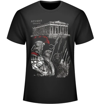 Мъжки t-shirt Гръцкия легион с модерен дизайн. Годишно в памучна тениска с къс Ръкав и кръгло деколте Унисекс, Новата S-3XL