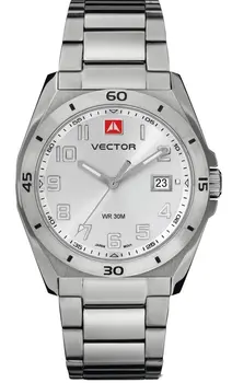 Ръчен часовник vector vm8-004417 стоманени механични часовници вектор марка гривна каишка подарък мъжки