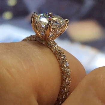 Модерен пръстен Женски Пръстен Бижута Елегантни Кристални Кристали Пръстен за жени Аксесоари за Булката Подарък за Сватба, Подарък за рожден ден