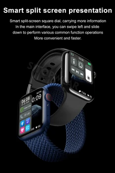 Оригинални 44 мм смарт часовници 2021 За мъже и жени, Умни часовници Безжична зареждане на Bluetooth Предизвикателство PK Apple Series 6 7 IWO W46 W56 13 Pro