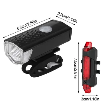 Велосипеден Фенер Комплект USB Акумулаторна Водоустойчив Мотор Фаровете Предни Светлини И Задна Светлина Външна Велосипедна Лампа МТБ