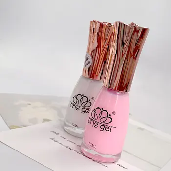 Лак за нокти с ръба срещу разлив на лепило може да се почиства и быстросохнущий лак за нокти помощен инструмент розово бяло, без мирис