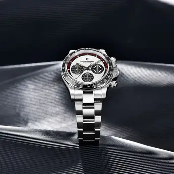 ДИЗАЙН на PAGANI 2022 Нов мъжки часовник Луксозни кварцов часовник за мъже на Ретро, спортен хронограф Япония VK63 Часовници от стъкло: сапфир