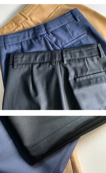 Половин вълнени дамски офис прави панталони 2021 Нови прости обикновен дамски Ежедневни дълги панталони