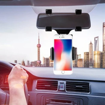 Универсален Автомобилен Притежателя на Телефона Кола за Огледала за обратно виждане Притежателя на телефона на 360 Градуса за iPhone 8 Samsung GPS Поставка за смартфон