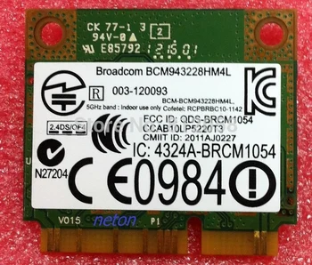 Продажба на едро НОВОСТ за Broadcom BCM943228HM4L DW1540 половина на Mini PCI-E 2,4 Г/5 Ghz И 300 Mbps Безжична карта Wi-Fi DELL