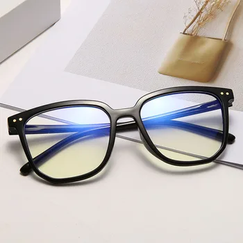 Анти-Синя Светлина Очила Блокиращ Филтър Намалява Напрежението Точки Прозрачни Слот Компютърни Очила Мъжки Дамски слънчеви Очила в рамки