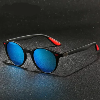 Кръгли Модерни мъжки Поляризирани Очила Дамски Слънчеви Очила За шофиране Ретро Марка Дизайнерски Пластмасови Слънчеви Очила на Открито Uv400