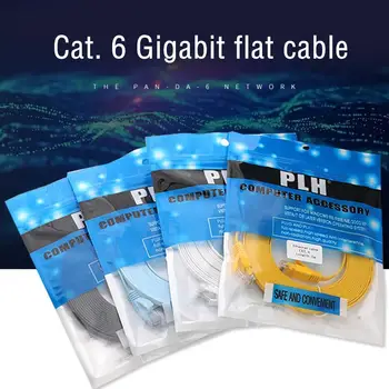 10/20/30 m CAT6 Плосък Кабел Ethernet rj-45 Кабел за Локална Мрежа Ethernet Пластир Кабел CAT 6 Мрежов Кабел За Компютър, Рутер, Лаптоп