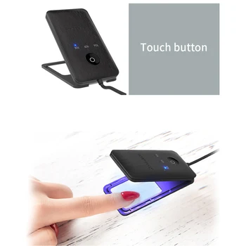 Мини лампа за фототерапия нокти card вид на малък преносим немагический инструмент за лак за нокти быстросохнущий магазин за нокти, посветен на