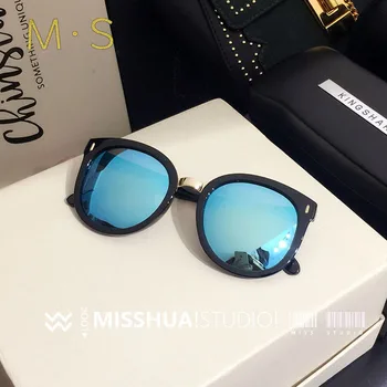 MS 2018 Нови модни слънчеви очила за жени Луксозни маркови дизайнерски големи слънчеви очила Дамски квадратни слънчеви очила за жени на Очила за момичета