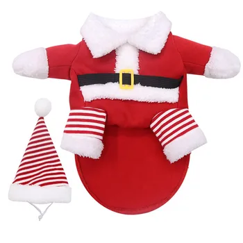 XS-7XL Коледен костюм за домашни любимци Cosplay Дядо Коледа Скъпа Голяма дрехи за кучета Супер Забавен Лабрадор Голдън Ретривър на Коледно облекло