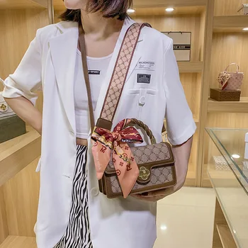 Axzspdy луксозна дизайнерска чанта за жени с лък ретро чанти, дамски розови дамски чанти на рамо квадратна чанта с широка каишка