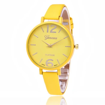 WOKAI най-високо качество модерен ежедневни дамски часовник с голям циферблат и малък каишка Модерни кварцови часовници студентски дамски часовник в ретро стил