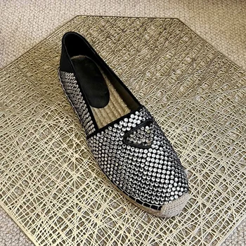 2022 най-Доброто Качество на Модни дамски обувки Заводска цена на едро Тканая дамски обувки с Високо Качество Однотонная Ежедневни домашни обувки на плоска подметка
