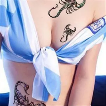 Мъже, Жени Мода Готин Забавен 3D Кралят на Скорпионите Временна Водоустойчив Татуировка Стикер Цветя Тотем Животни Фалшиви Татуировки за парти
