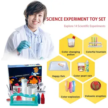 Комплект За Научни Експерименти За Деца Забавни Забавни Играчки Комплект За Химически Експерименти 3 Серии От 58 Пилотни Учебни Помагала