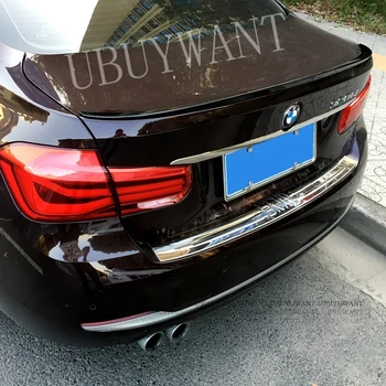 UBUYUWANT За BMW F30 Спойлер M Performance Серия 3 2012-2018 ABS Пластмаса Черно Заден Спойлер на Заден Багажник Багажника Крило Украса