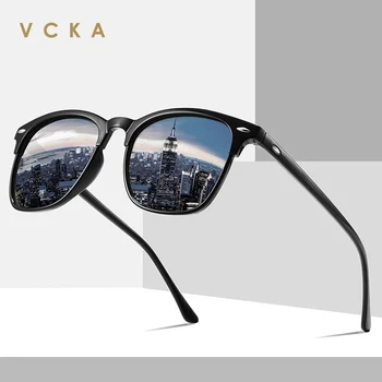 VCKA МАРКАТА ДИЗАЙН Квадратни Слънчеви очила за мъже Поляризирани 2020 Нови Реколта огледални очила за жени, Мъжки слънчеви очила zonnebril heren UV400