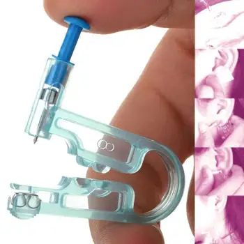 За еднократна употреба за ушни пиърсинги безболезнен инструмент пистолет здрави стерилна пункцию без възпаления за обеци пистолет за Пробиване на уши