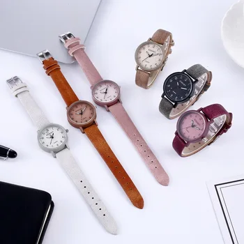 Дамски часовници Gogoey Луксозни кожени Дамски часовници 2021 Модерен ръчен часовник Дамски Часовник-гривна Часовник Relogio Feminino Saat