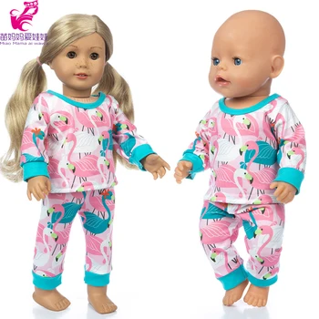 43 см Кукла за новородени Синята Дъга Сърцето Облекло за плуване Подарък за момичета от 18 инча Американската кукла за момичета Комплект бикини