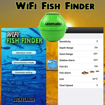 щастливата подводна камера fish finder ff916 безжичен Wi-Fi здрава findfish смарт устройство за Android/IOS, лицензирано приложение за търсене гидролокаторов