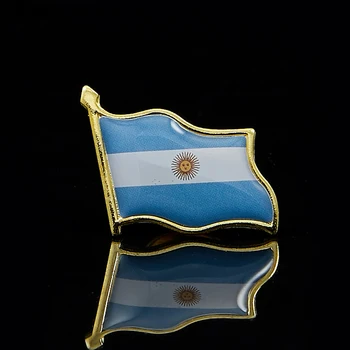 Флаг на Аржентина Жени Брошка Метален Национален който да се вее Икона На Жени в Ревера на Костюма и Пътни Чанти Аксесоари
