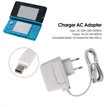 ЕС/САЩ Включете Зарядно устройство ac Адаптер за Нов за Nintendo 3DS XL LL за XL 2DS 3DS 3DS XL Бял Сив ONLENY Нещо 0,064 kg (0,14 кг)