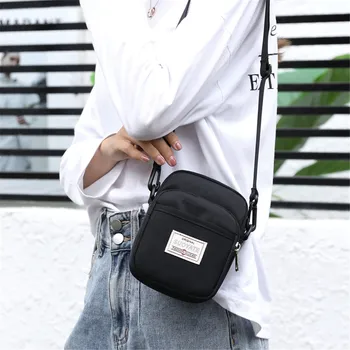 Мини чанта за рамо за жени Ежедневни найлон Чанта през рамо за жени Чанта за телефон Дизайнерски пътни женски клатчи Bolso Mujer