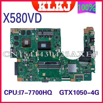 X580VD оригиналната дънна платка за лаптоп ASUS X580 X580V X580VD X580VN дънна Платка с графичен процесор I7-7700HQ GTX1050-4 GB тест минава добре