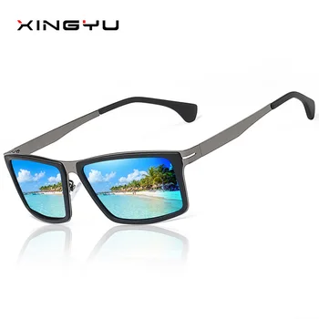 Слънчеви очила XINGYU Мъжки Поляризирани квадратни умствени мъжки Слънчеви очила Марка дизайнер Двухлучевые Очила за шофиране zonnebril heren UV400