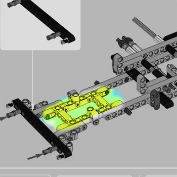 Самоблокирующиеся тухли безплатно създаване на играчки технически подробности ГРЕДА R. РАМКА 5X11 DIA4.85 2 бр. съвместимост с Лего NOC4540797
