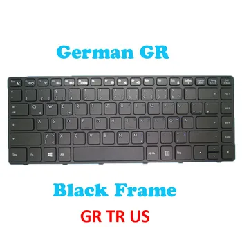 Клавиатура за лаптоп V138478DS1 Немски GR Турция TR V138478AS Английски САЩ Черна Рамка