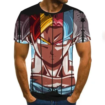 Goku Аниме Риза Облекло 2021 Лято 3D Мъжка тениска Топ Camisetas Ropa Hombre Дрехи Мъжки t-shirt Camisa Masculina Poleras