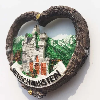 Германия пейзажи 3D Магнити За Хладилник Туристически Сувенир Колекция Магнитни Стикери за Хладилник Подарък Ръчна изработка