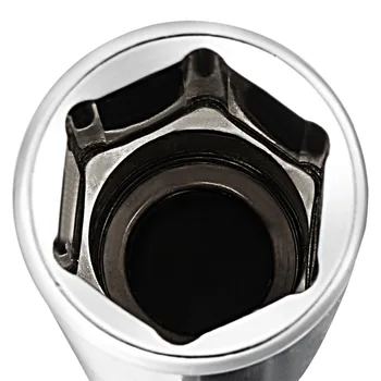 Uxcell Cr-V ,1/2-инчов който има 21 мм с 6 точки Фин Жак Сребрист Цвят за тежки пневматични инструменти