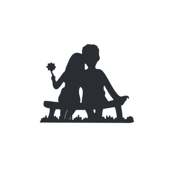 Сладки Любовник Седи На Пейката За Рязане на Метал Щанци За Scrapbooking Производство Фотокарточек Занаяти Шаблони САМ Полагане на Нов 2021