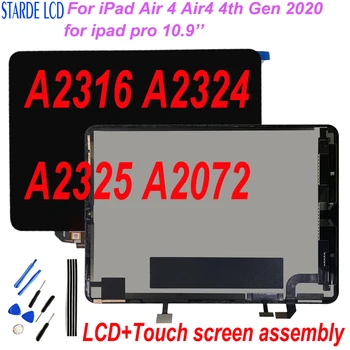 Оригинал за iPad Air 4 Air4 4-то поколение 2020 A2316 A2324 A2325 A2072 LCD дисплей с сензорен екран възли за iPad Pro 10,9 LCD дисплей