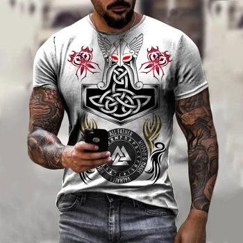 Европейски И Американски Бестселър на Модната Марка Тениска с Показалеца Мъжка риза 3d Печат с Кръгло Деколте Модни и Ежедневни Тениска Голям Размер