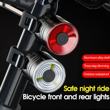 Праскови LED Задна светлина за велосипед 3 Режима на Велосипеден шлем Светлината на най-Новата Батерия с бутон 440 ма На открито Предупреждение за сигурност каране на Колело Задна светлина